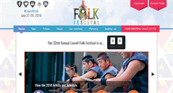 Desktop Screenshot of lowellfolkfestival.org