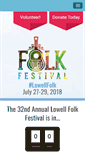Mobile Screenshot of lowellfolkfestival.org